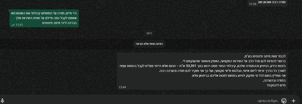 ביקורת חיים ליבסקינד - מיטב פיננסים